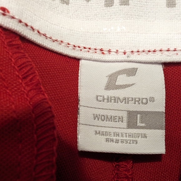 NWT Champro Fast pitch Womens Red elastic leg opening Softball Pants size Large - Picture 5 of 8